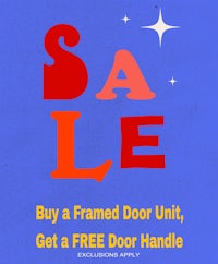 sale buy a framed door unit get a free door handle